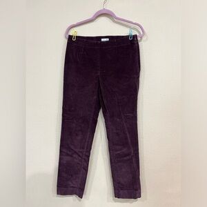 J. Jill Deep Purple Corduroy Pants